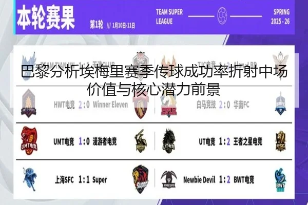 巴黎分析埃梅里赛季传球成功率折射中场价值与核心潜力前景