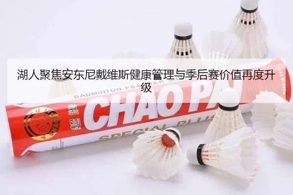 湖人聚焦安东尼戴维斯健康管理与季后赛价值再度升级